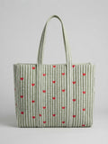 Sage Green Hearts Tote bag