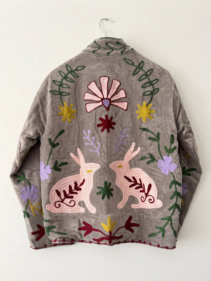 Grey Rabbit Embroidered suzani Jacket