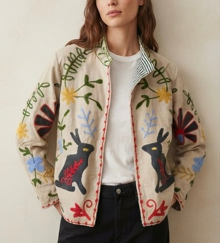 The Dune Rabbit suzani jacket