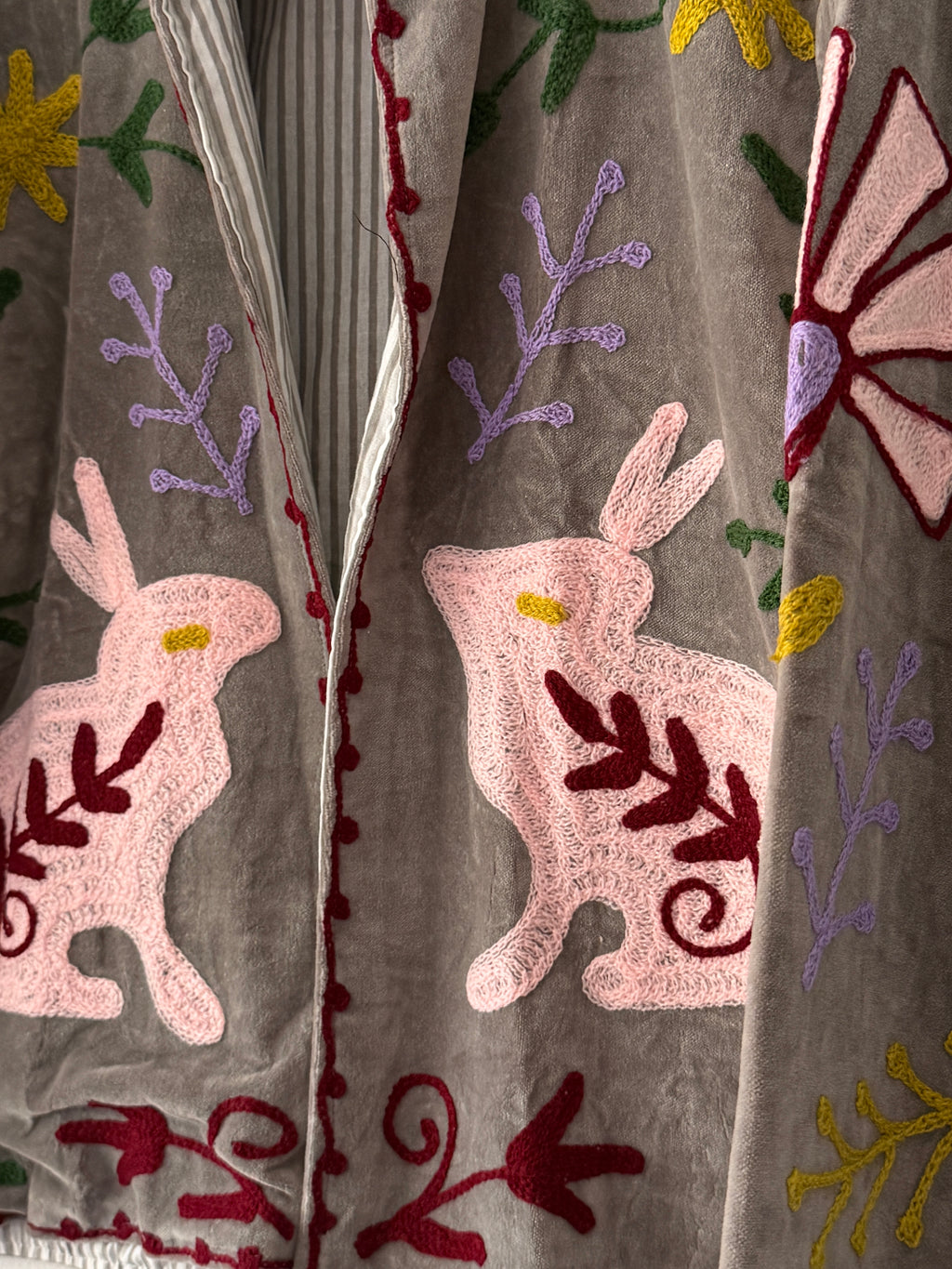 Grey Rabbit Embroidered suzani Jacket